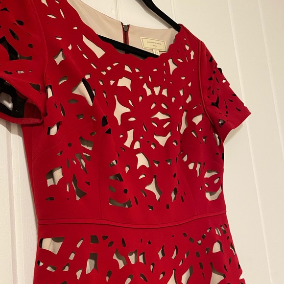 Anthropologie red midi dress - Picture 1 of 4